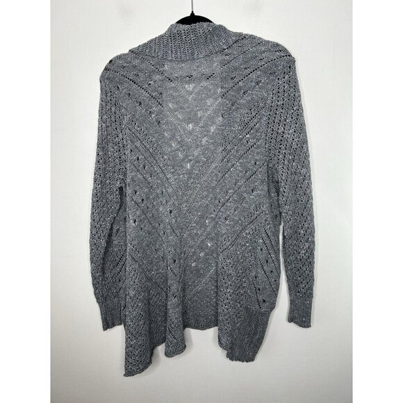 Torrid Women’s Open Front Knit Light Weight Cardigan Sweater Gray Size 1 - Picture 5 of 8